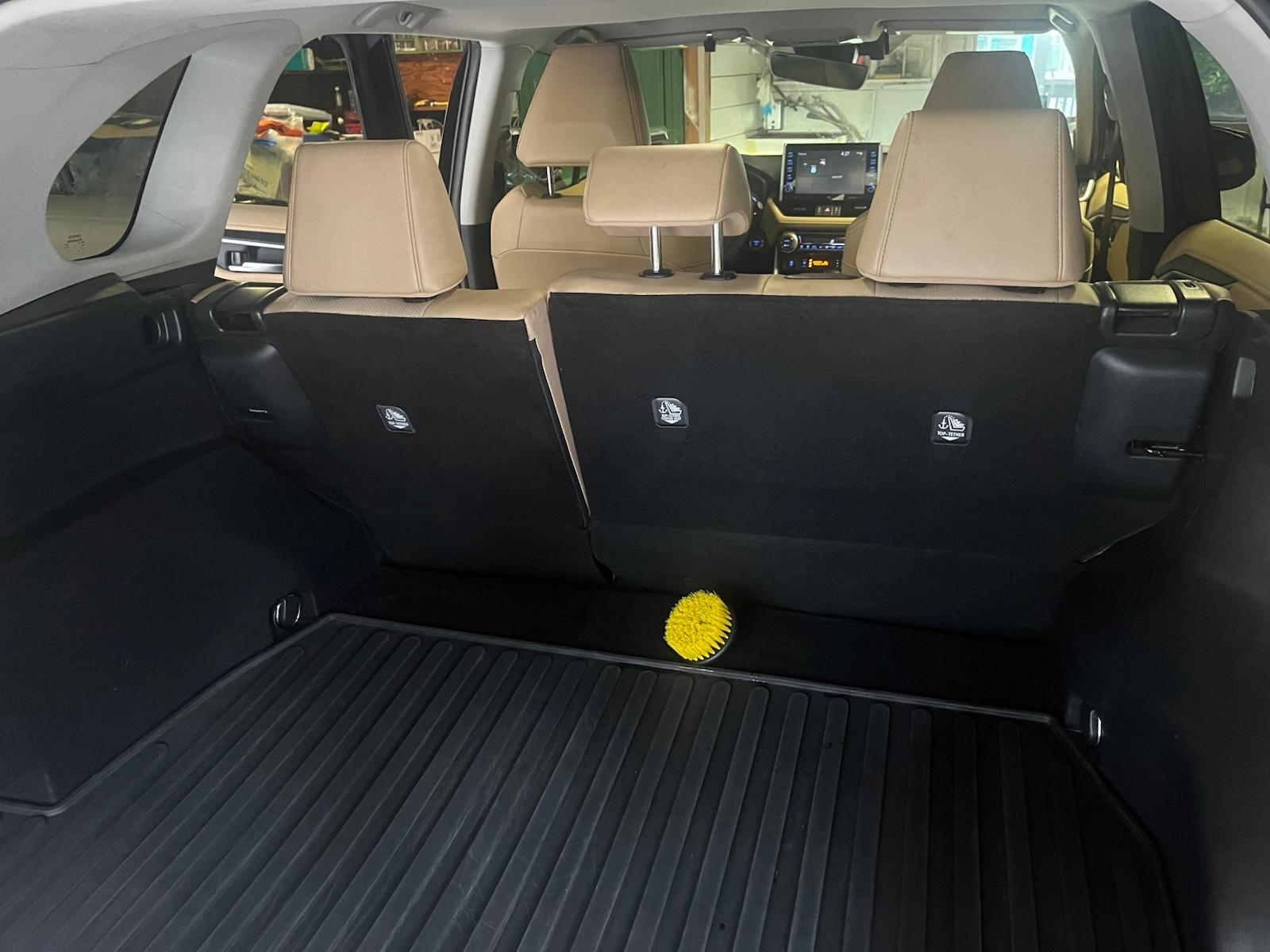 Toyota RAV4 trunk after detail — clean