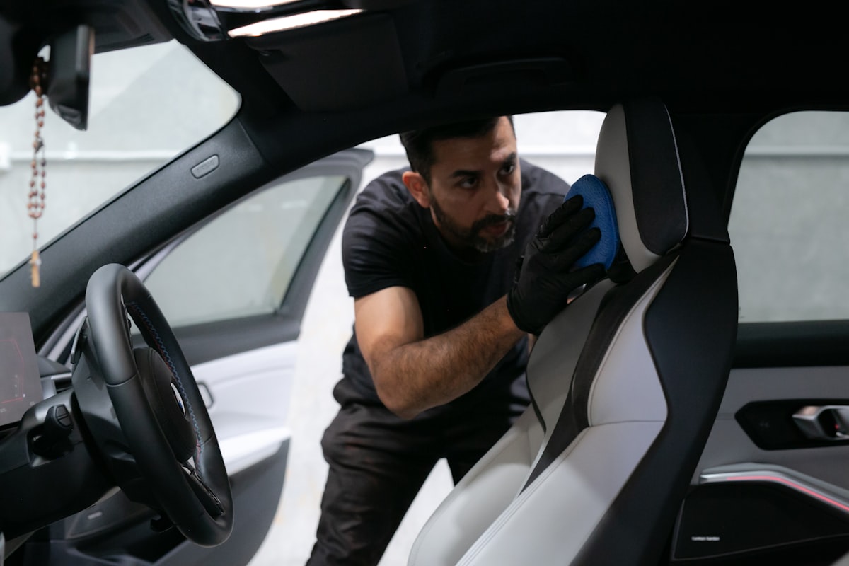 how to remove stains from car seats